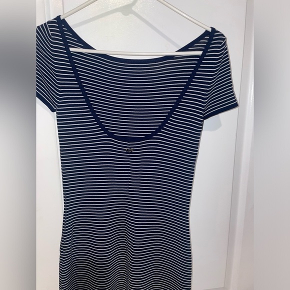 New! Luisa Spagnoli Striped Midi Dress 💙 Small NWT! - Picture 6 of 13